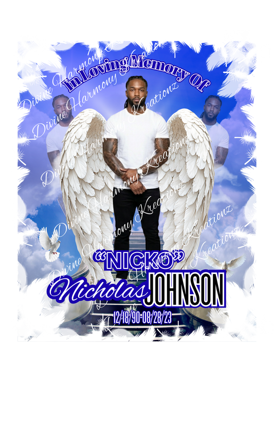 Royal Blue Memorial Design