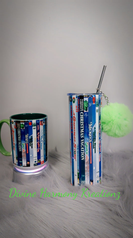 Classic Holiday Movies Tumbler/Mug Set